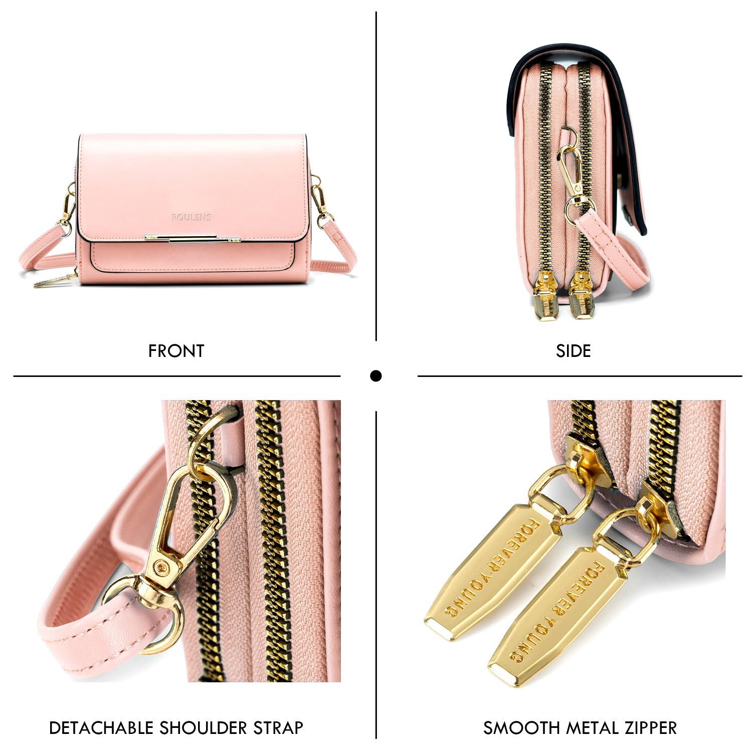 Only-bags.store PU Leder Crossbody Umhängetasche Passport Handytasche mit Kartenschlitz Verstellbarer abnehmbarer Schulterriemen PU Leder Crossbody Umhängetasche Passport Handytasche mit Kartenschlitz Verstellbarer abnehmbarer Schulterriemen