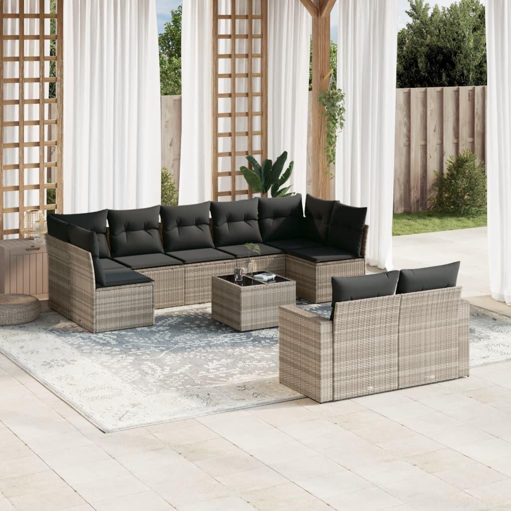 VidaXL Garten sofagarnitur poly-rattan