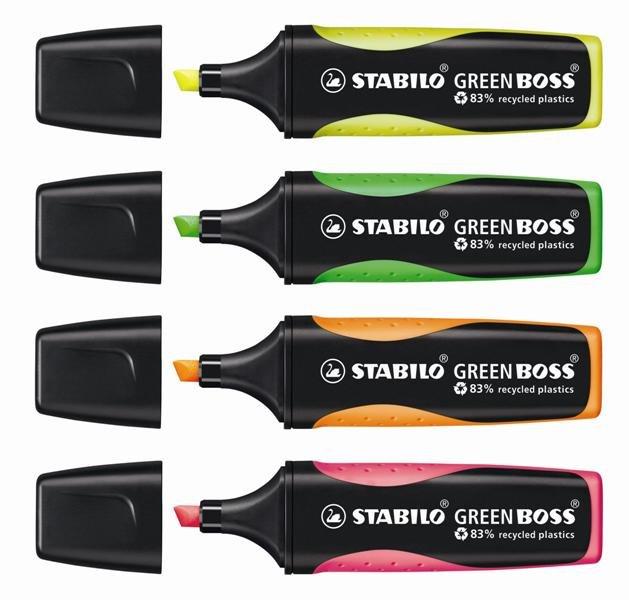 STABILO STABILO Textmarker GREEN BOSS 2-5mm 4-farbig ass.