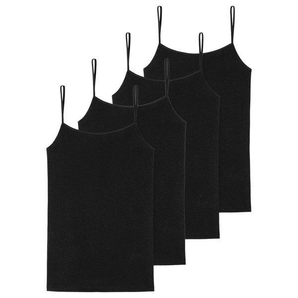 Schiesser 4er Pack 95/5 Organic Cotton - Spaghetti-Top