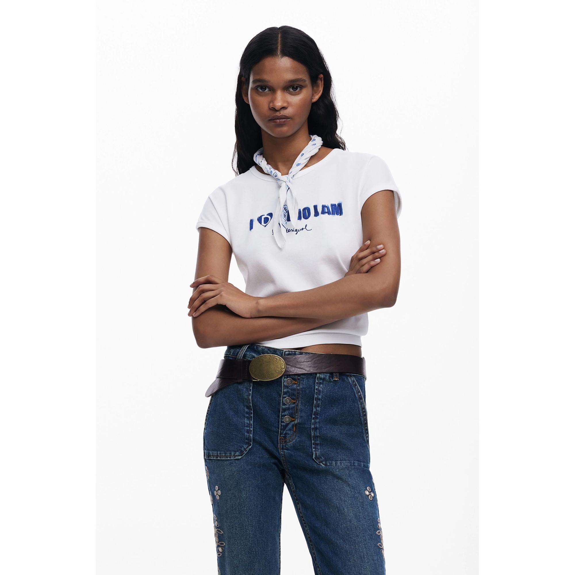 Desigual Bedrucktes Kurzarm T-Shirt