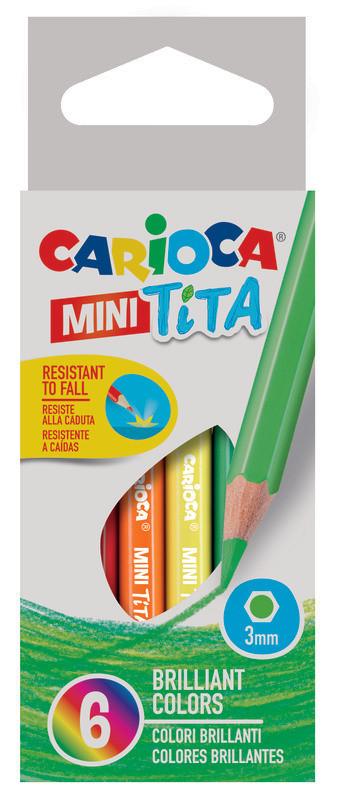 CARIOCA CARIOCA Farbstift Mini Tita 3mm, 6 Stück