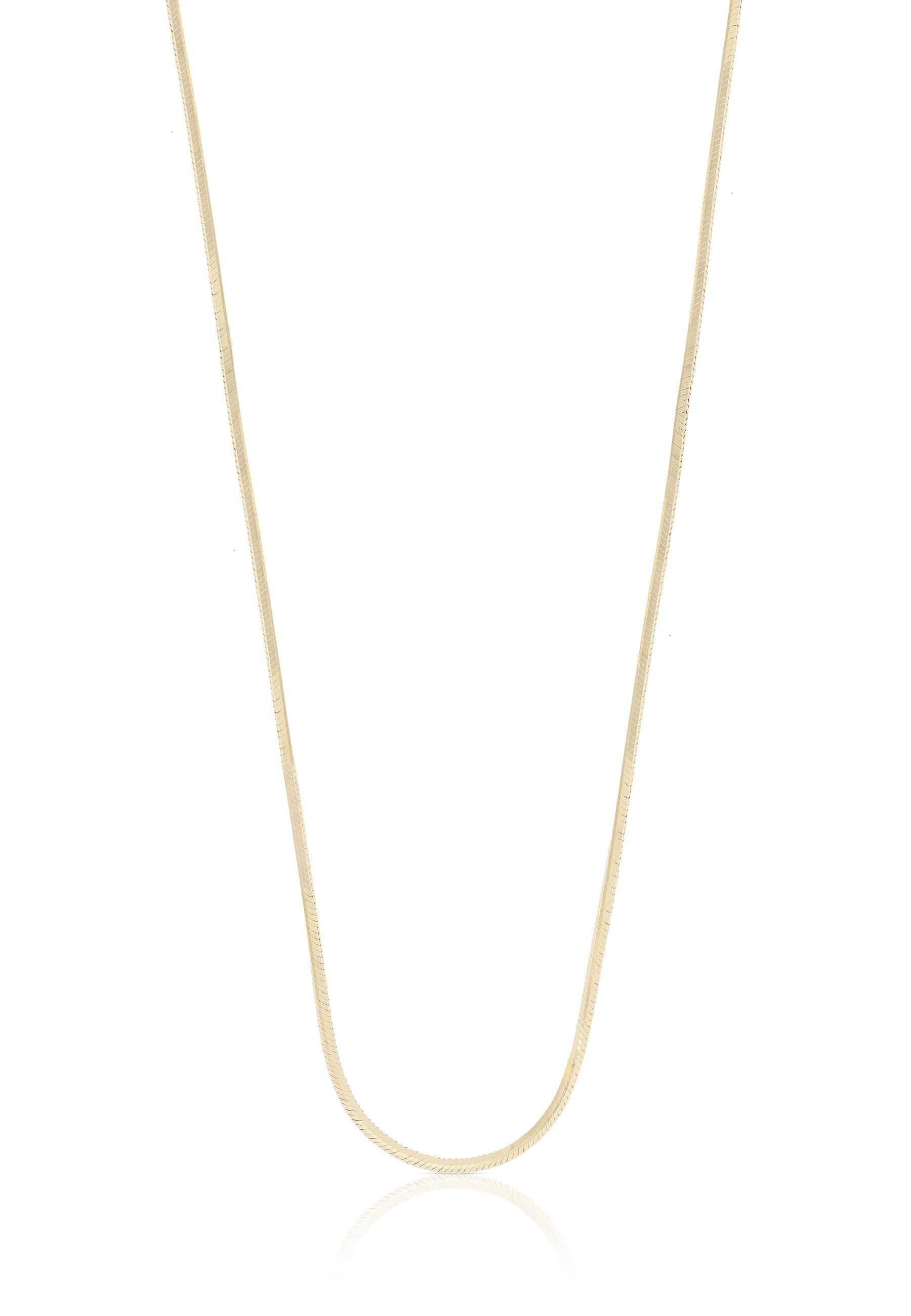 MUAU Schmuck Collier Schlange Gelbgold 750, 1mm, 40cm