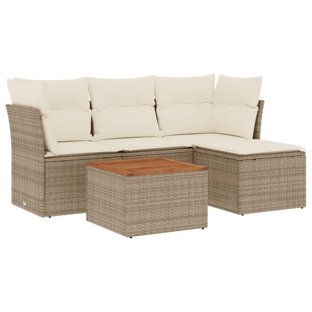 VidaXL Garten sofagarnitur poly-rattan
