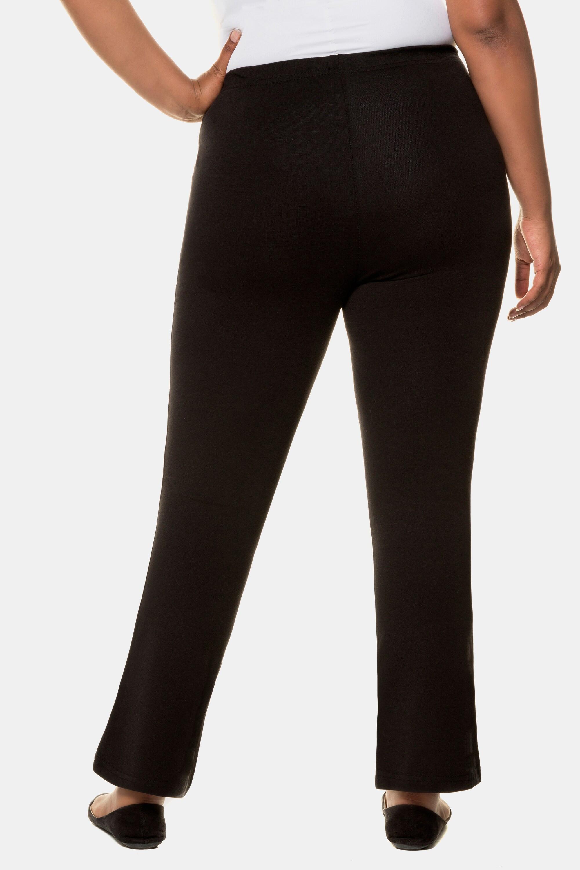 Ulla Popken Jersey Yogahose mit ausgestelltem Bein