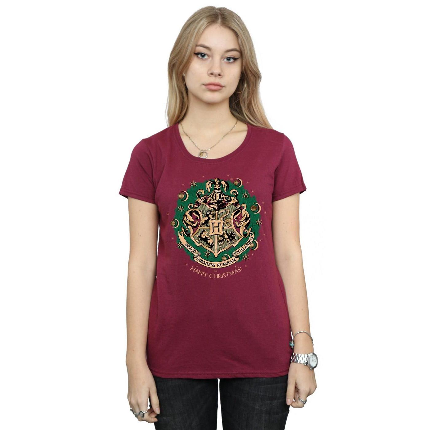 Harry Potter Hogwarts Christmas Bedrucktes T-Shirt
