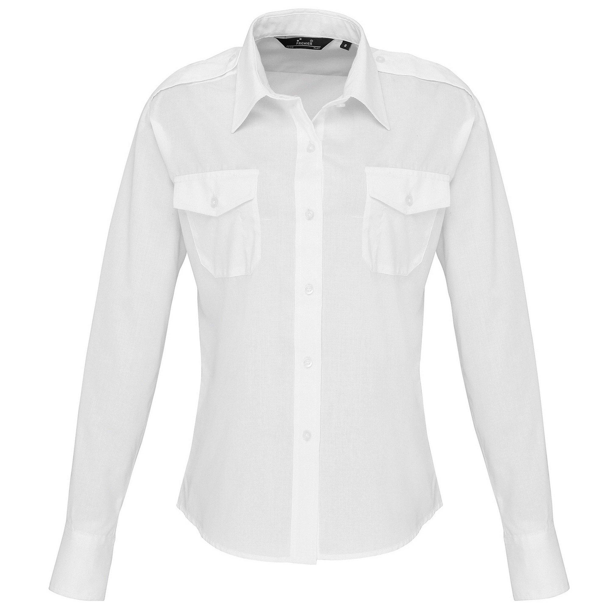 PREMIER Langarm Bluse im PilotenStil