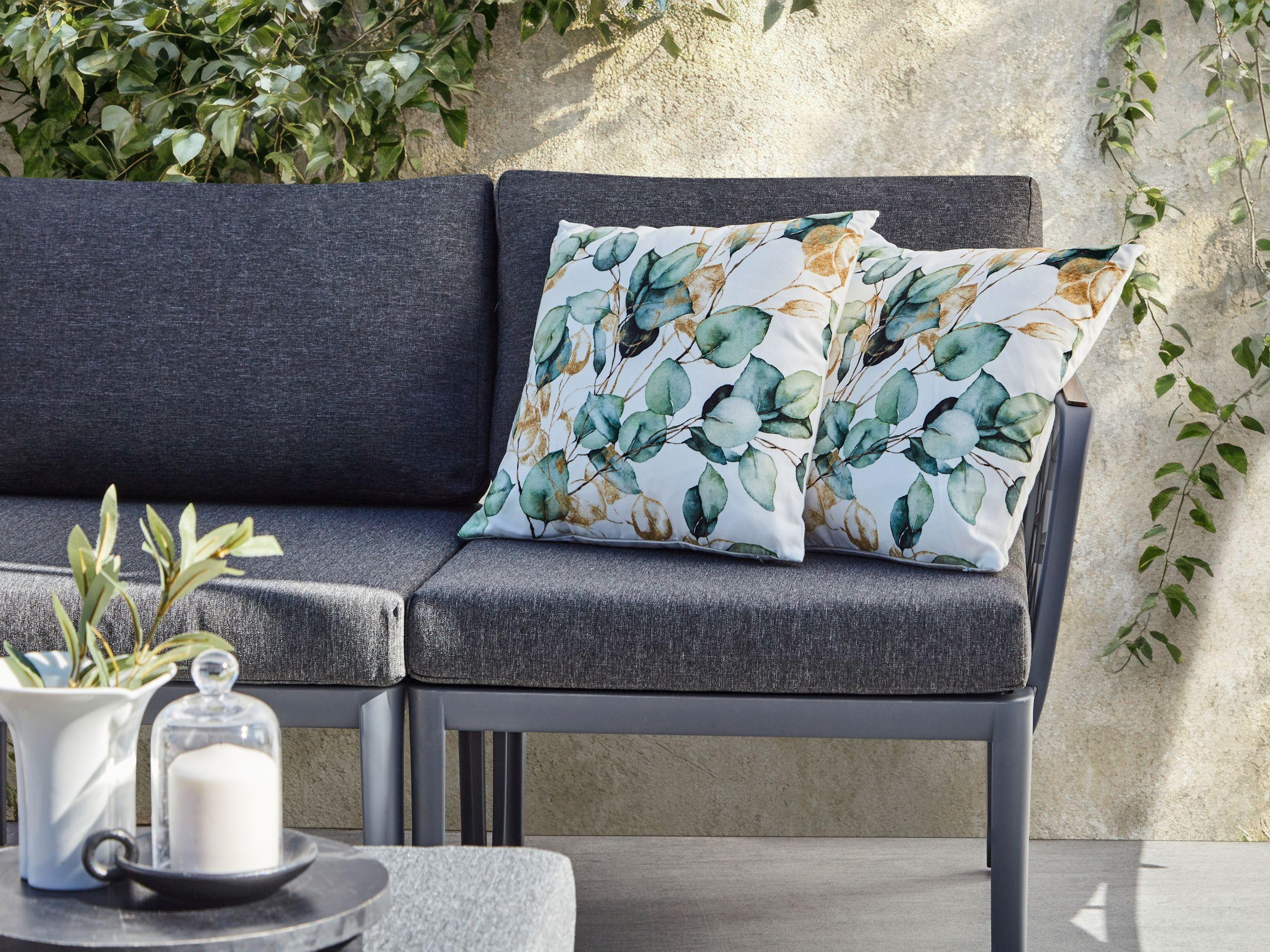 Beliani Gartenkissen 2er Set aus Polyester Modern GLADE