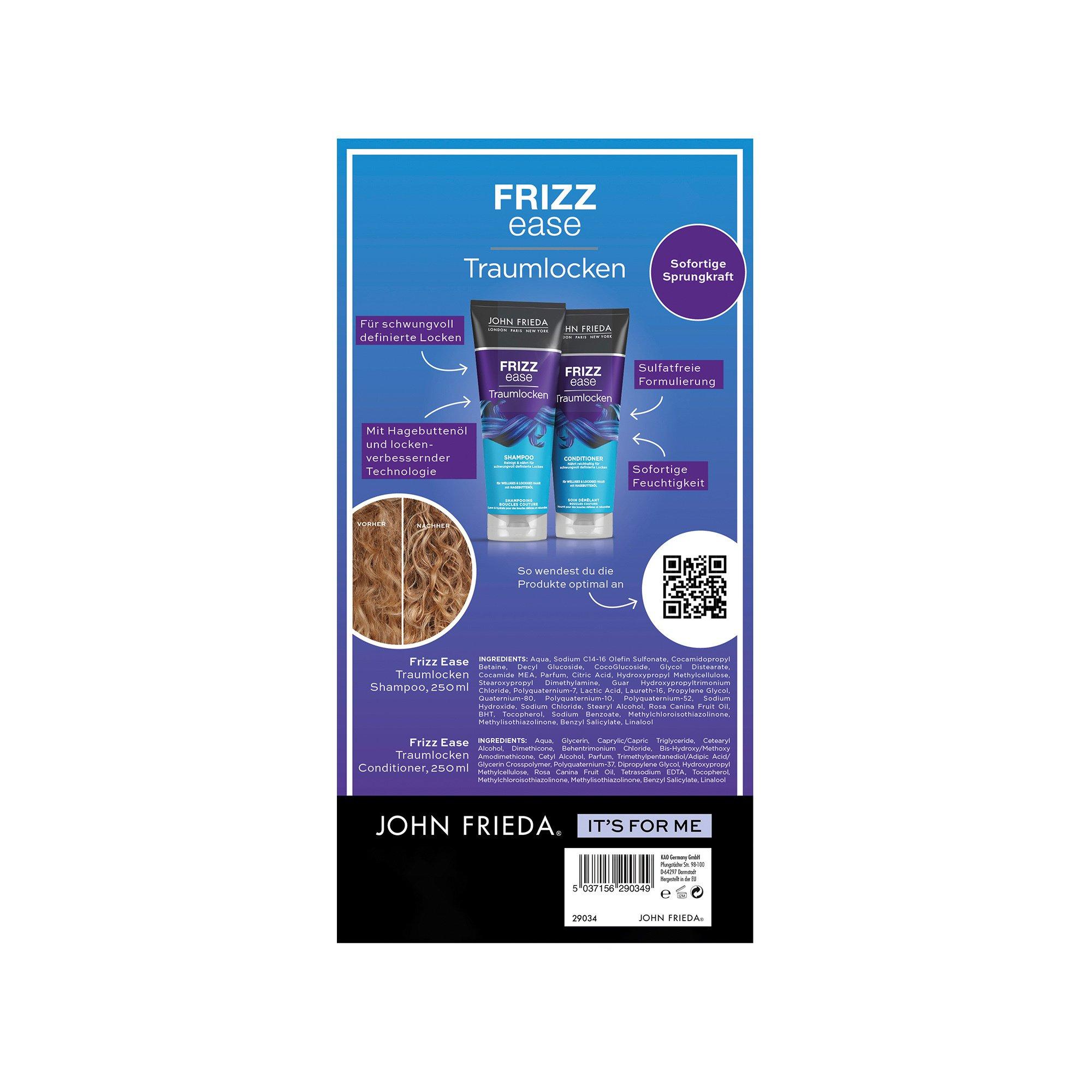 JOHN FRIEDA Frizz Ease Duo Traumlocken Shampoo + Conditioner