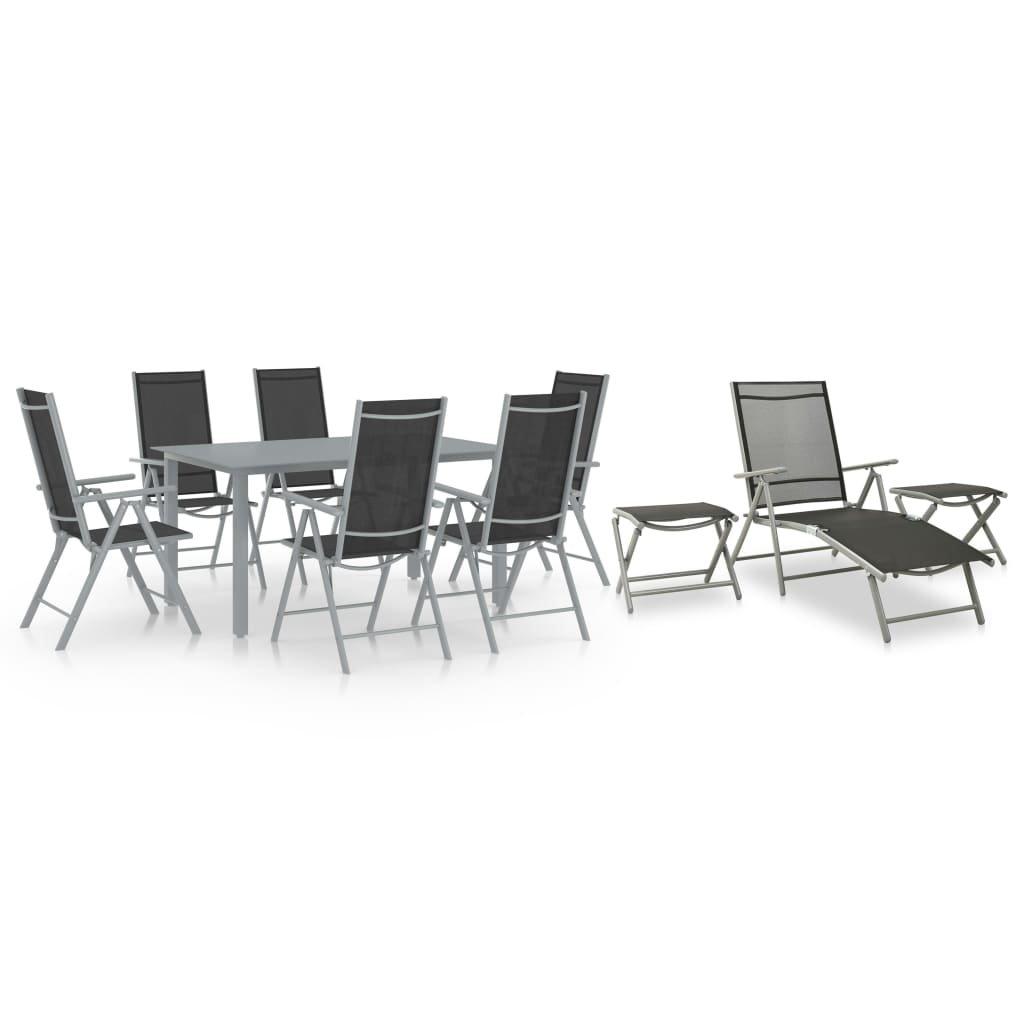 VidaXL Garten-essgruppe aluminium