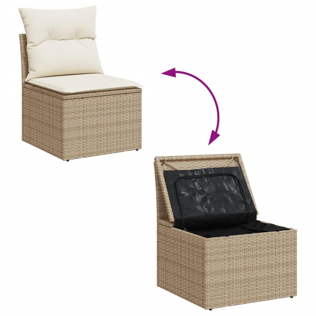 VidaXL Garten sofagarnitur poly-rattan
