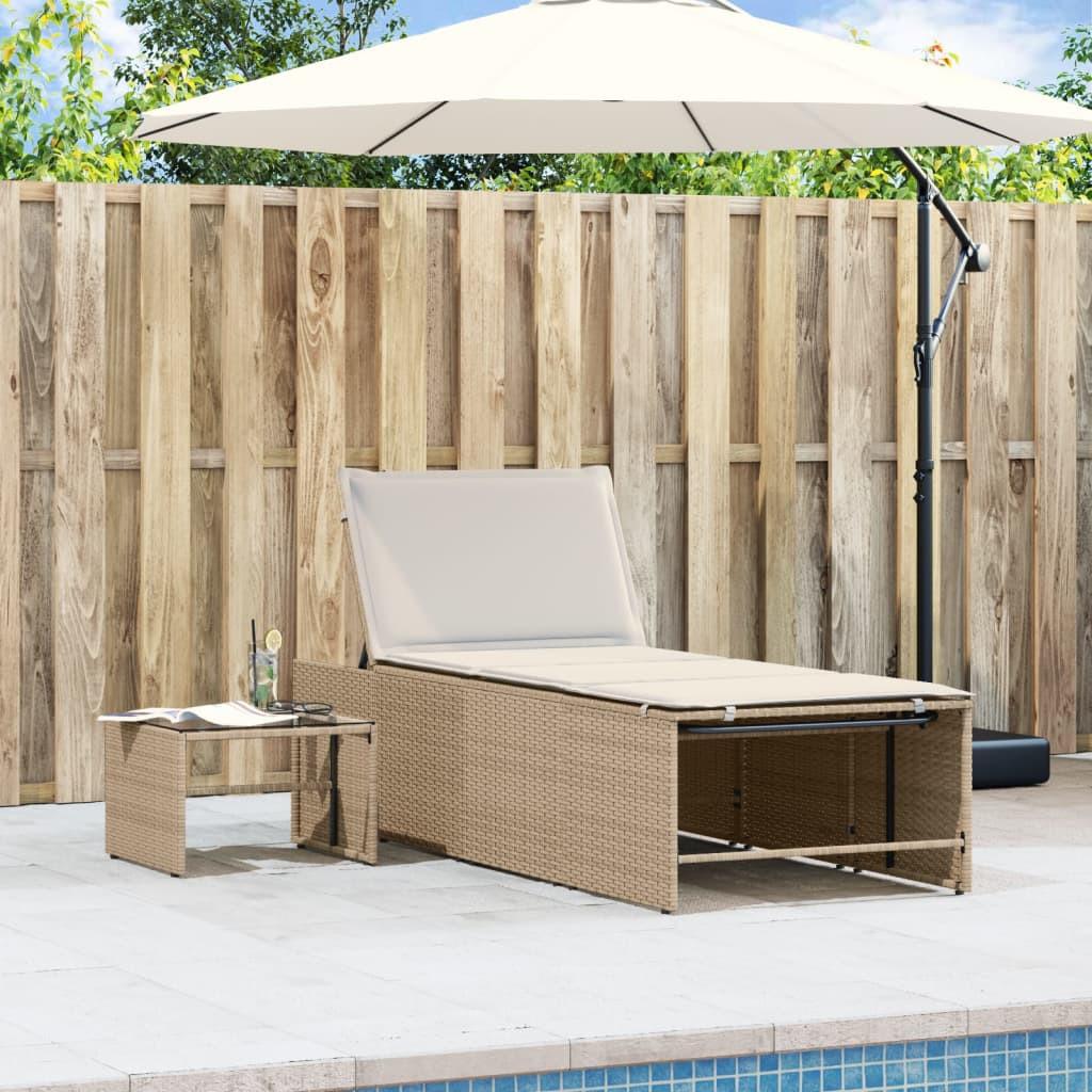 VidaXL Sonnenliege poly-rattan
