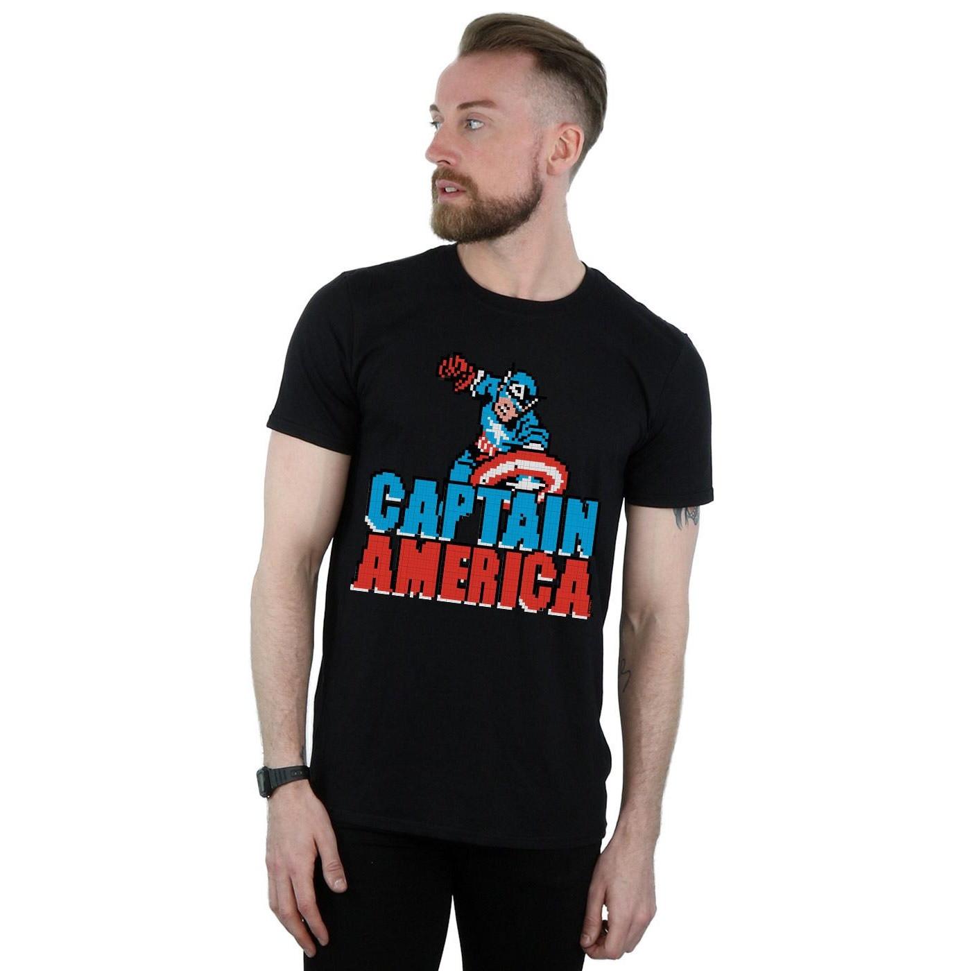 MARVEL Captain America Pixel Art T-Shirt