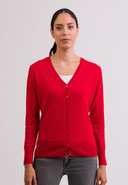 CASH-MERE.CH Kaschmir Cardigan V-Ausschnitt