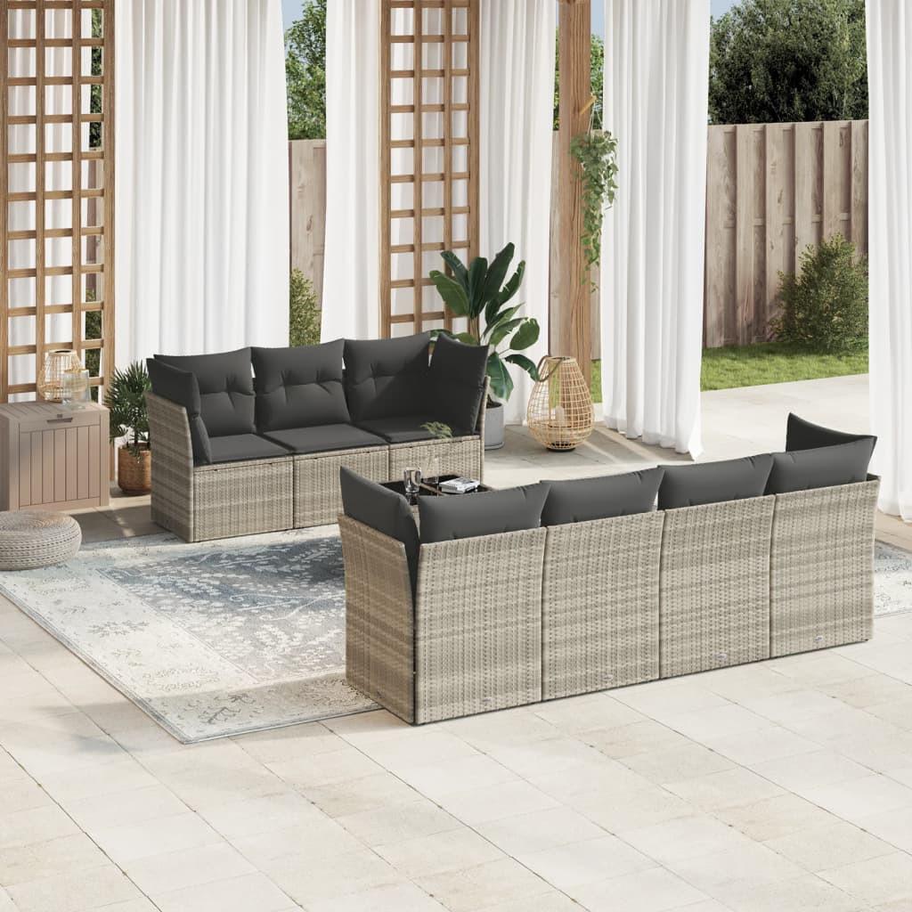 VidaXL Garten sofagarnitur poly-rattan