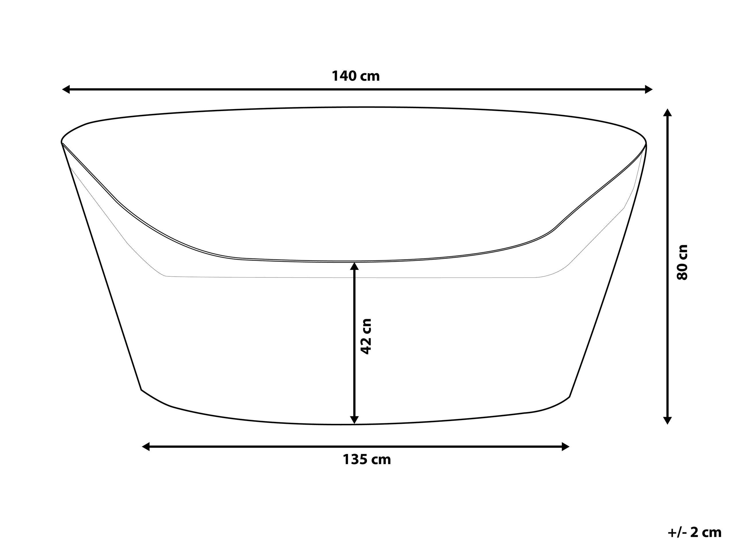 Beliani Regenschutzhülle aus PVC CHUVA