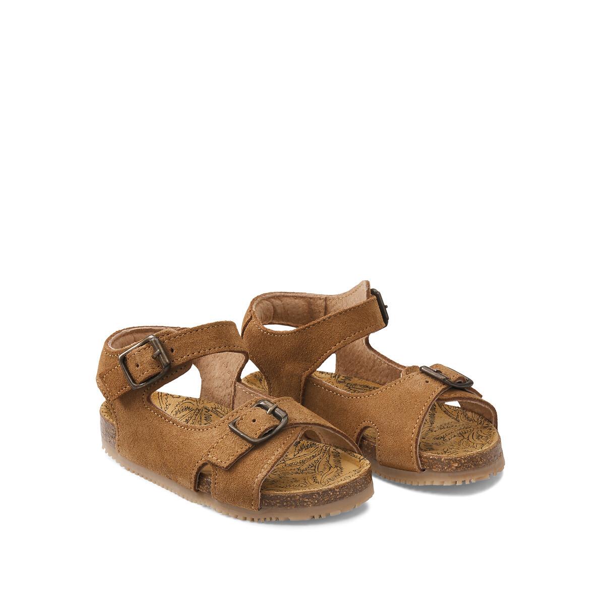 La Redoute Collections Ledersandalen mit Schnalle