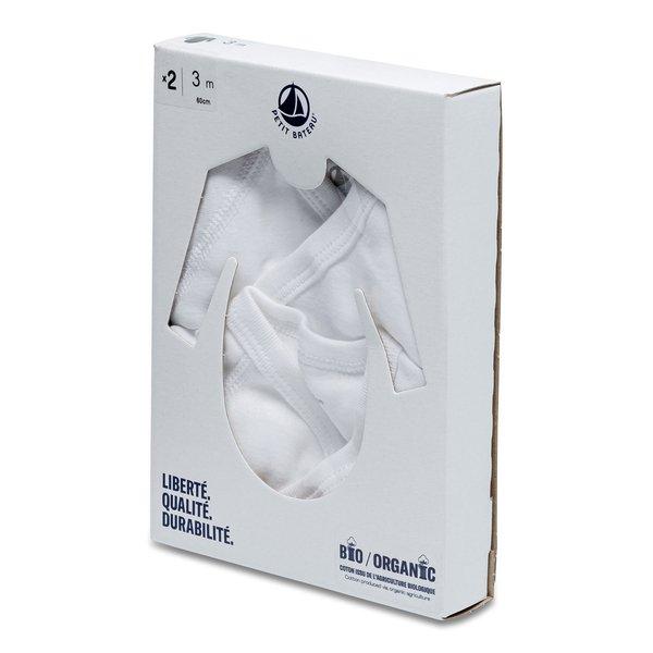 PETIT BATEAU Lot 2 bodies naiss ML 54218 Body, langarm