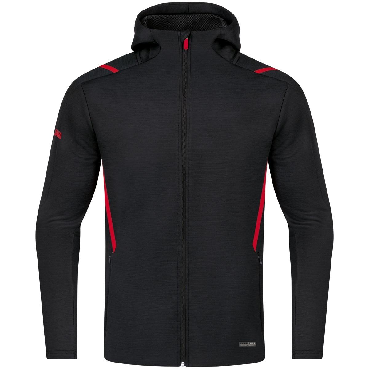 Jako freizeit-sweatjacke mit kapuze challenge