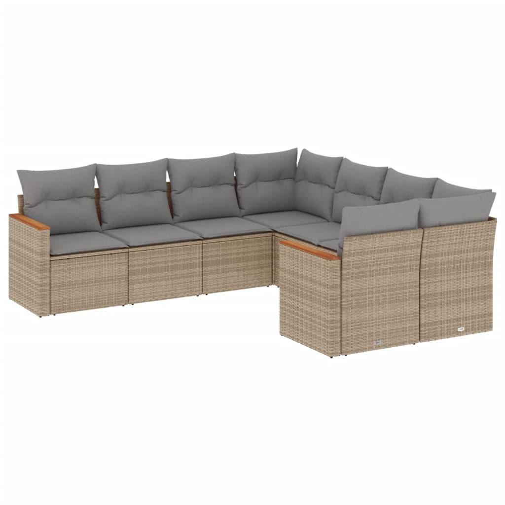 VidaXL Garten sofagarnitur poly-rattan