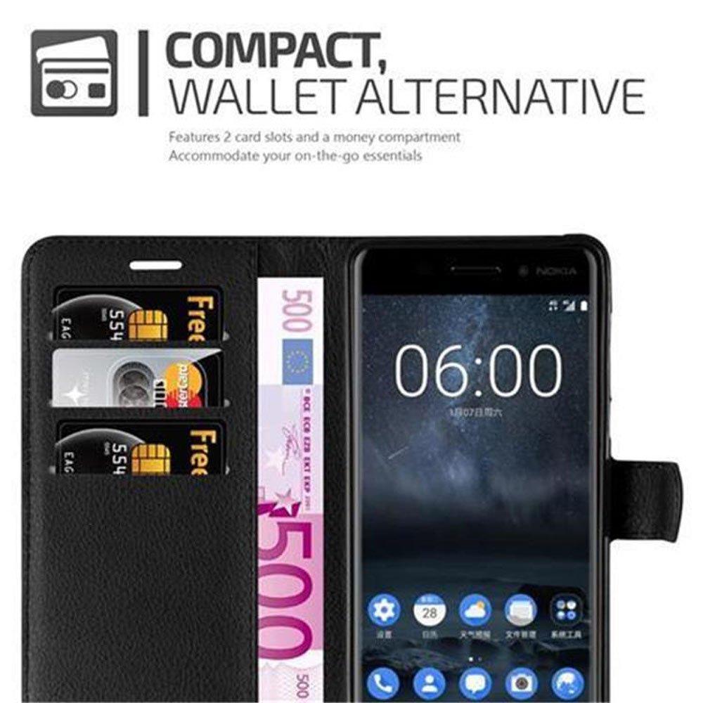 Cadorabo Hülle für Nokia 6 2017 Standfunktion, Kartenfach