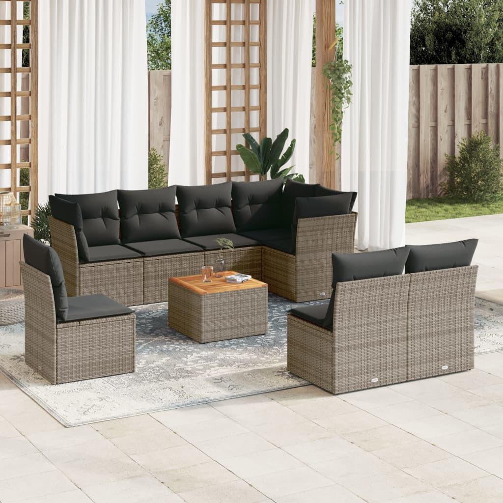 VidaXL Garten sofagarnitur poly-rattan