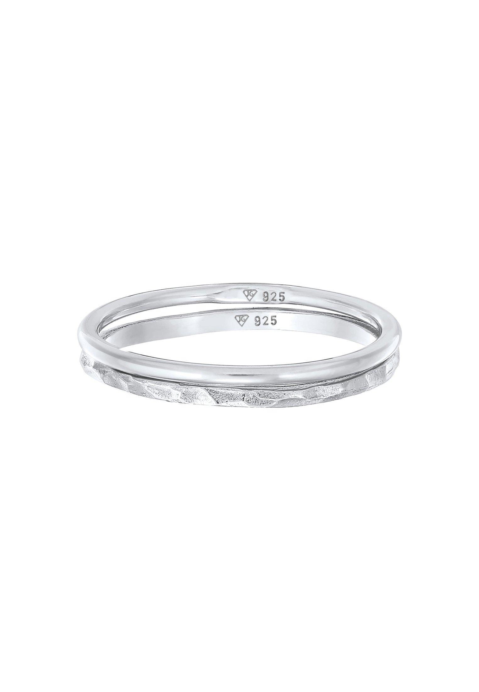 Elli Ring Elli Ring Stapelringe Stacking Bandring 2Er Set 925 Silber