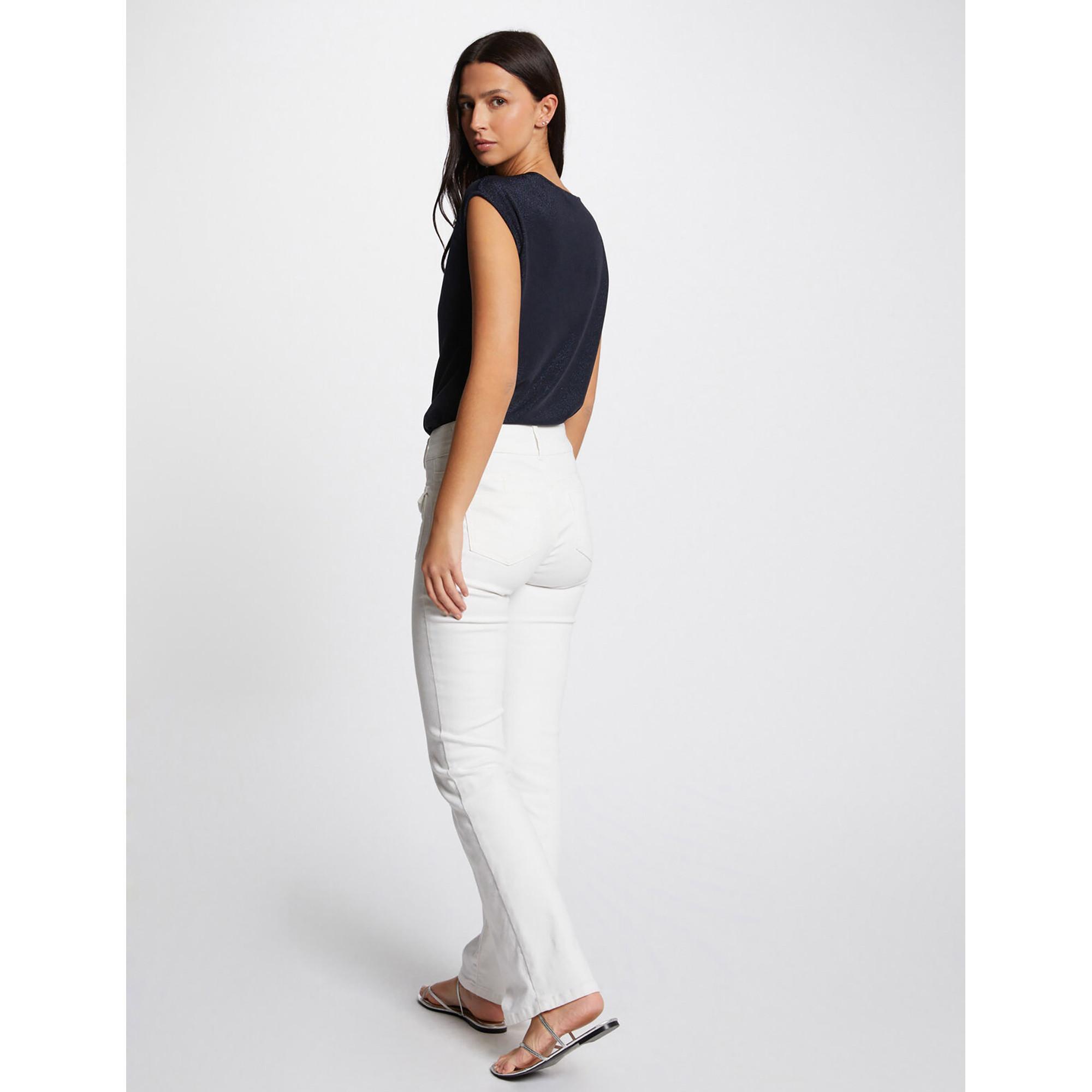 MORGAN T-Shirt mit Zierknöpfen