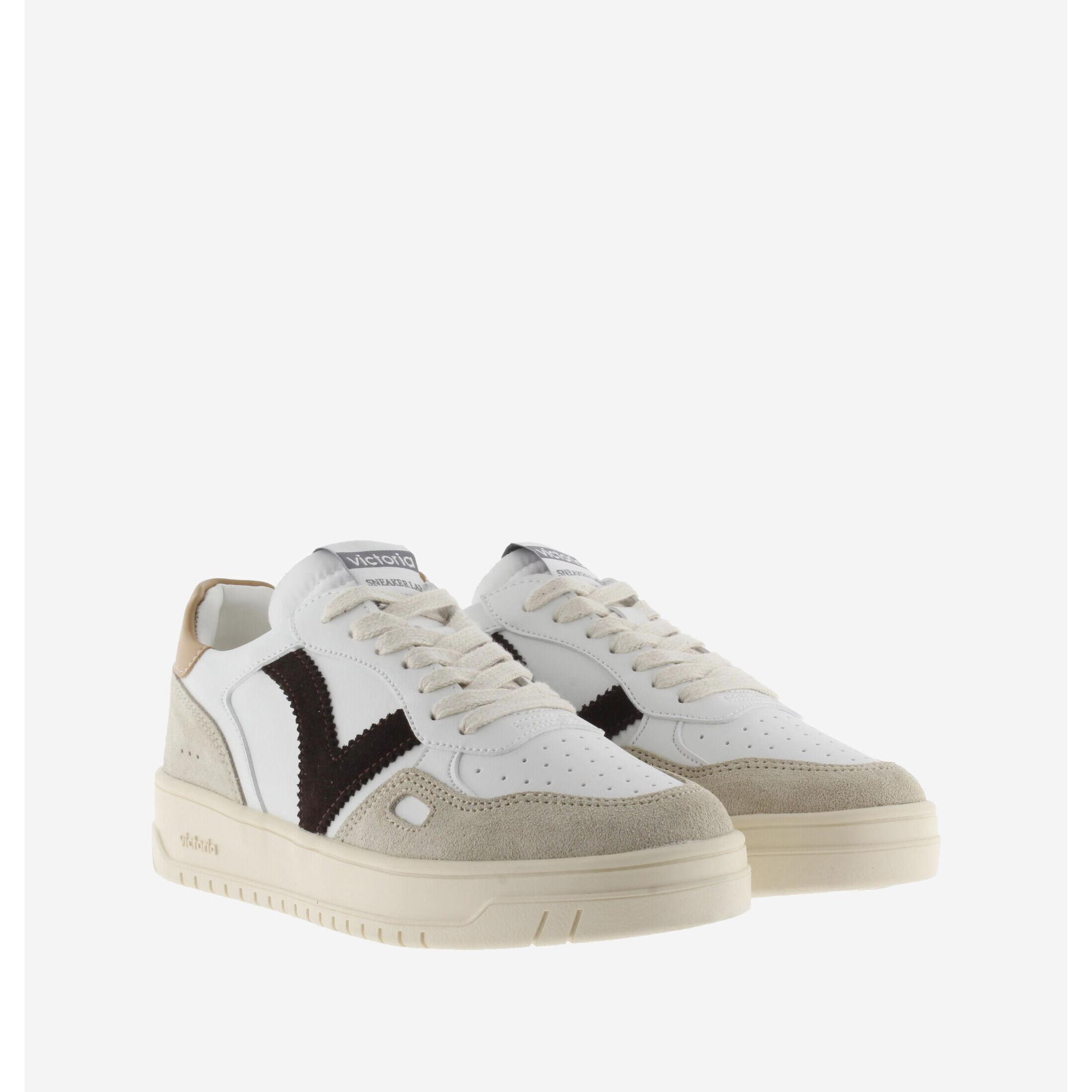 Victoria sneaker in leder- und wildledereffekt seoul
