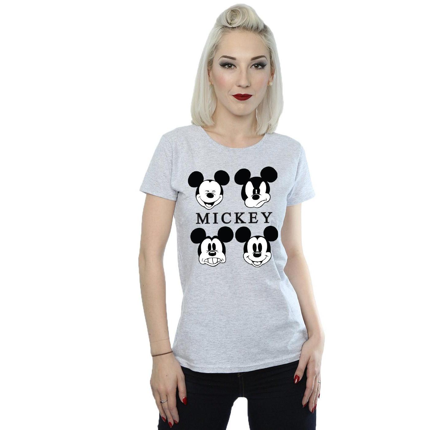 Disney Mickey Mouse Expressions Print T-Shirt