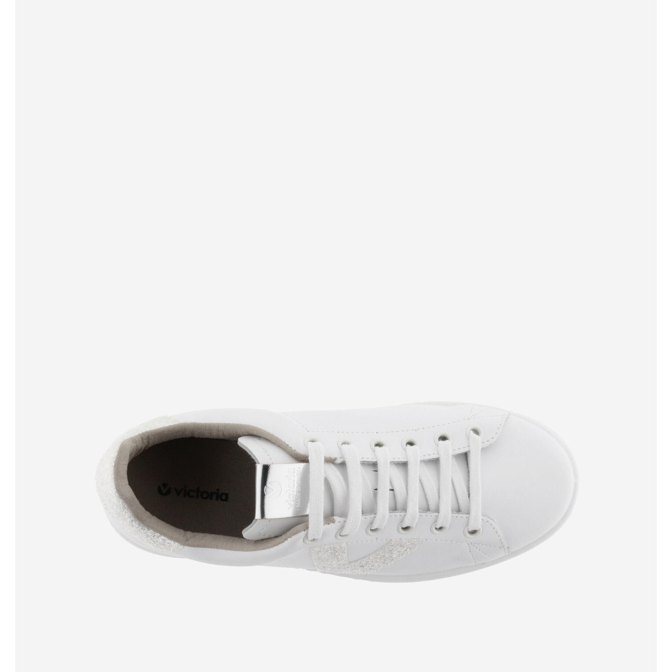 Victoria sneakers aus leder tennis glitter