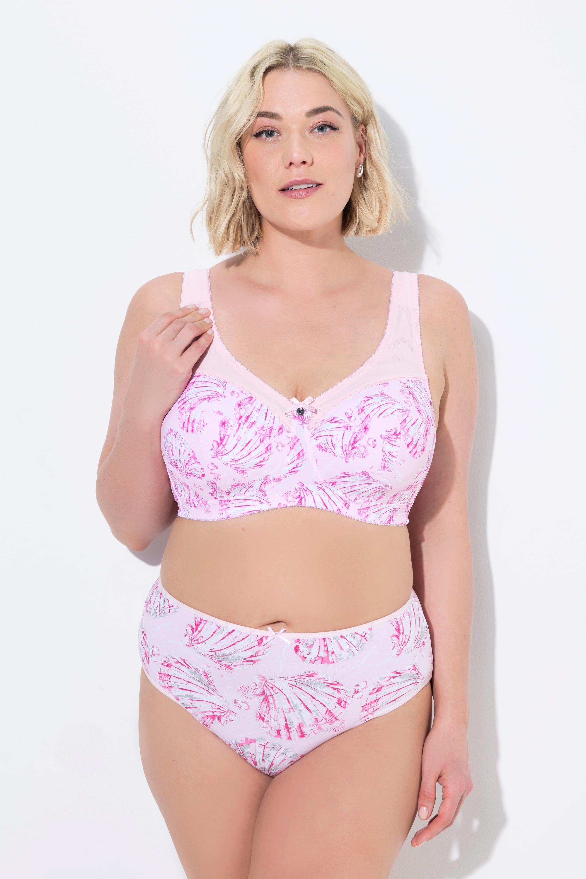 Ulla Popken Entlastungs-BH, bügellos, Muscheln