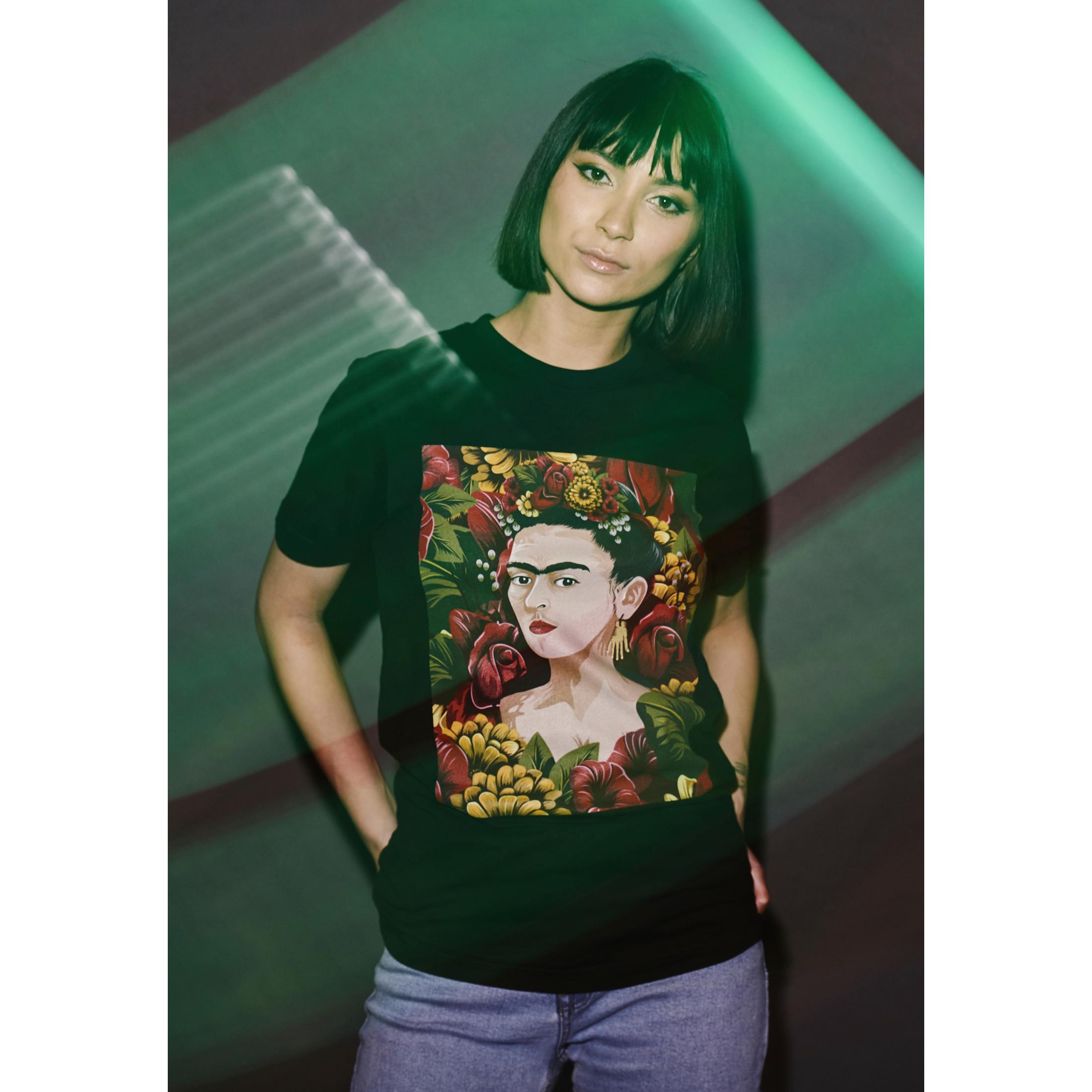 URBAN CLASSICS Frida Kahlo Grafik Print T-Shirt