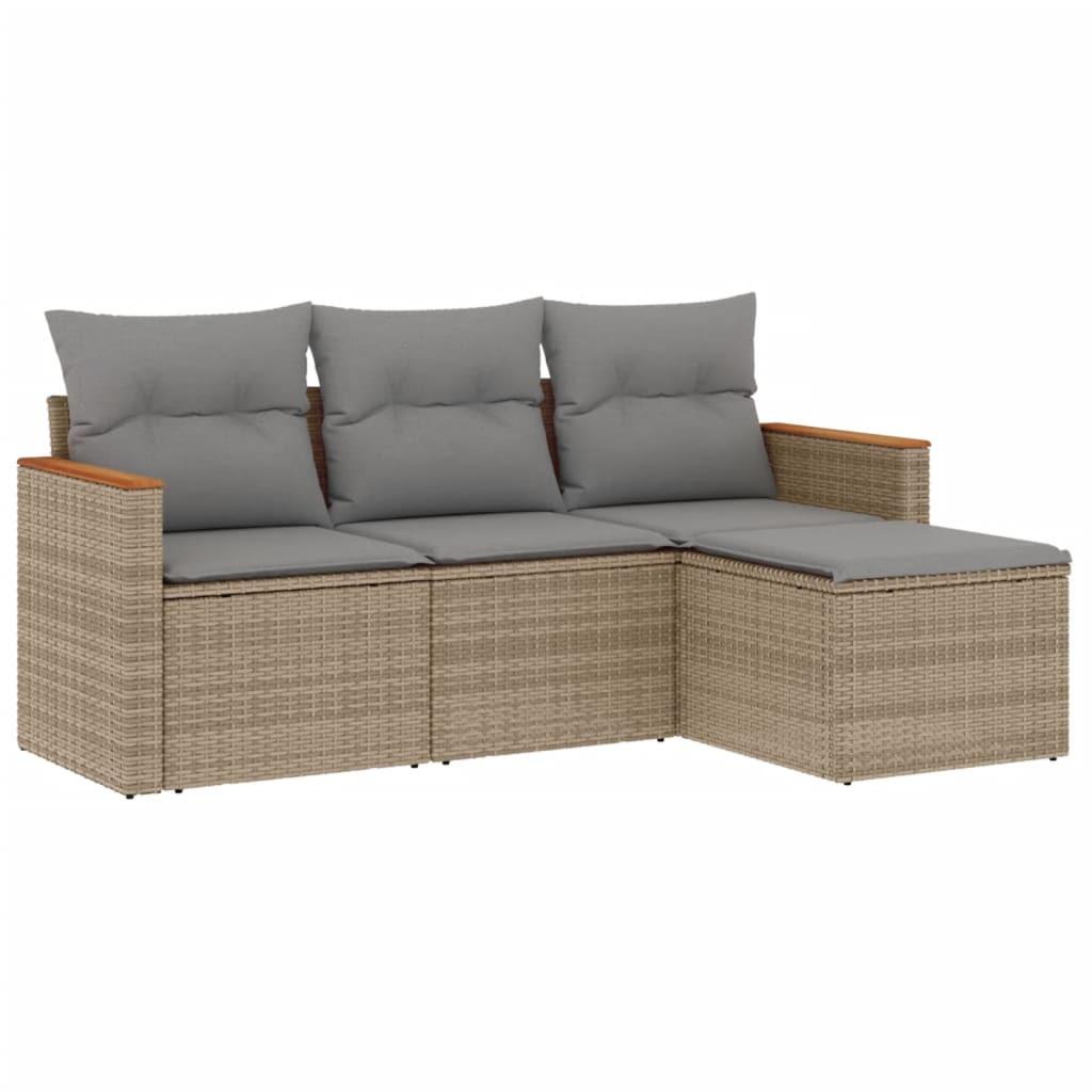 VidaXL Garten sofagarnitur poly-rattan