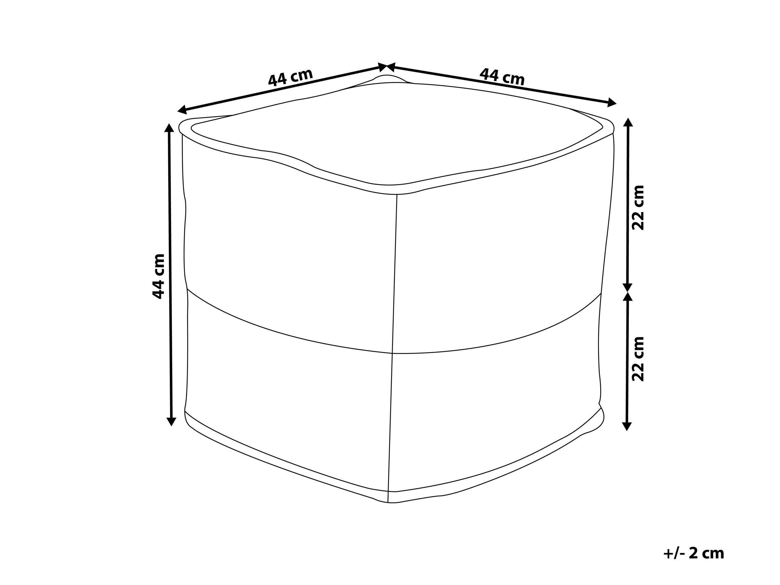 Beliani Pouf aus Baumwolle Skandinavisch KIRAMA