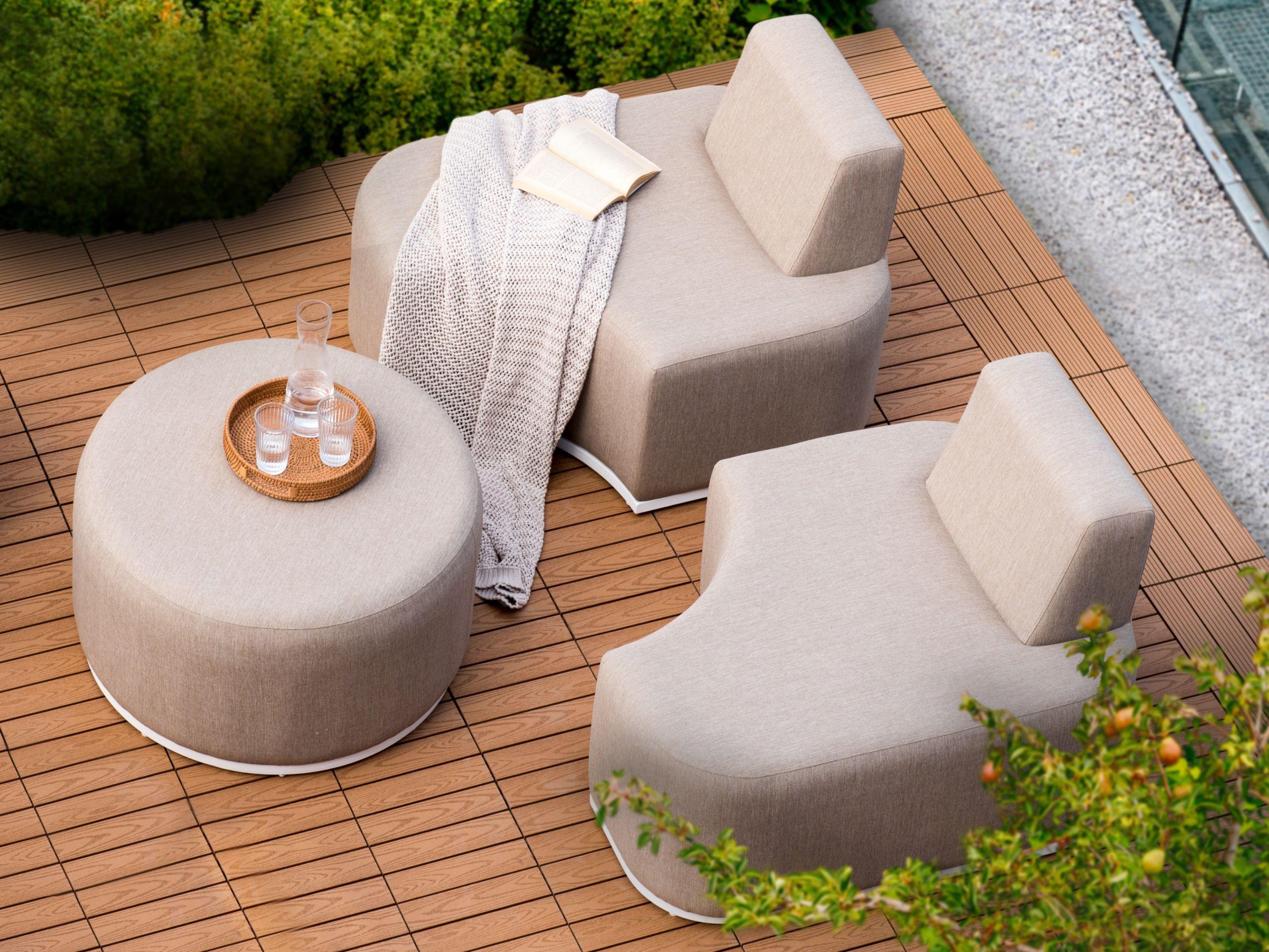 Beliani Lounge Set aus Polyester Skandinavisch FABRO
