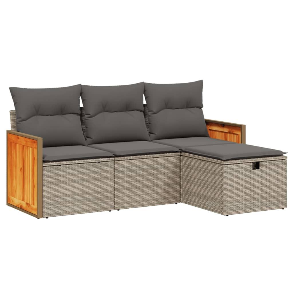 VidaXL Garten sofagarnitur poly-rattan