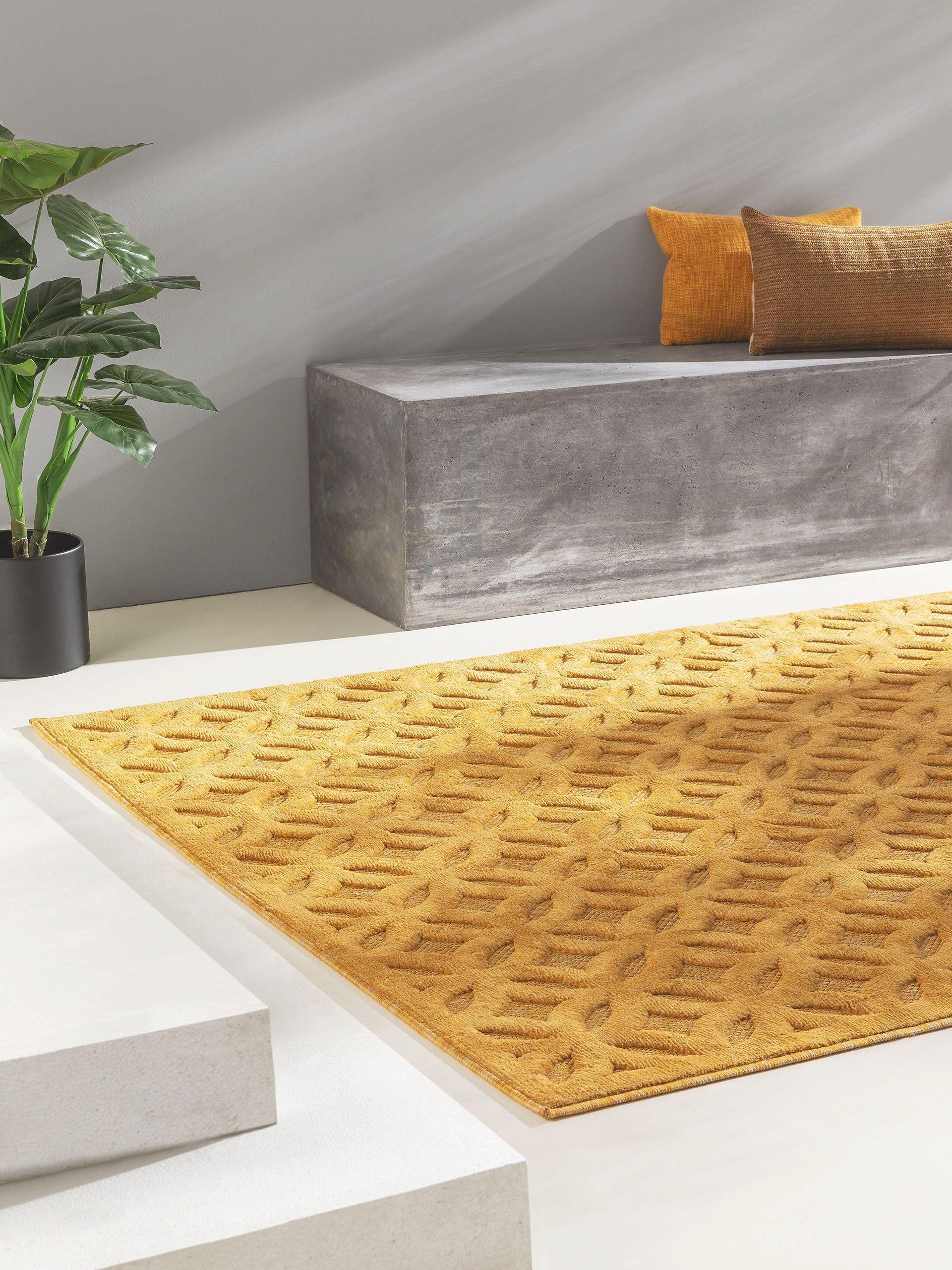 Benuta In- & Outdoor-Teppich Bonte Gelb