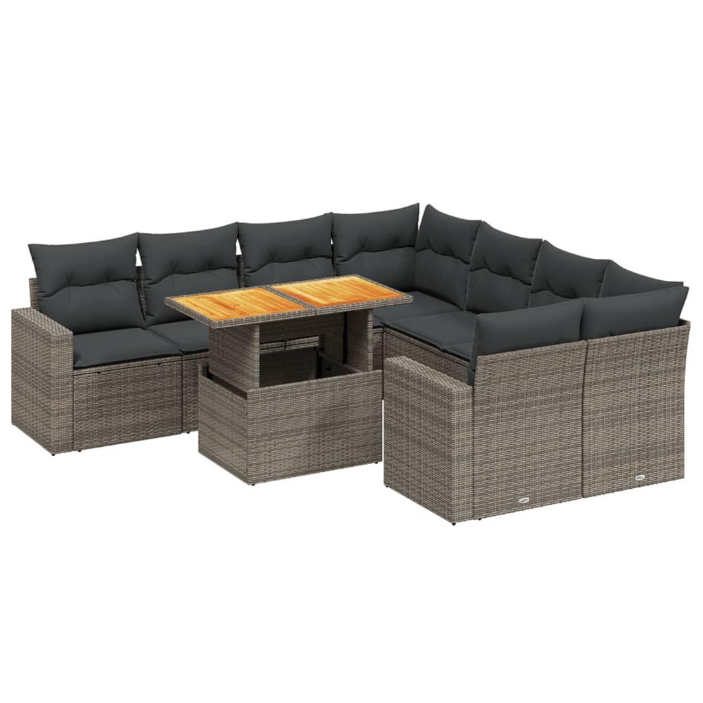 VidaXL Garten sofagarnitur poly-rattan