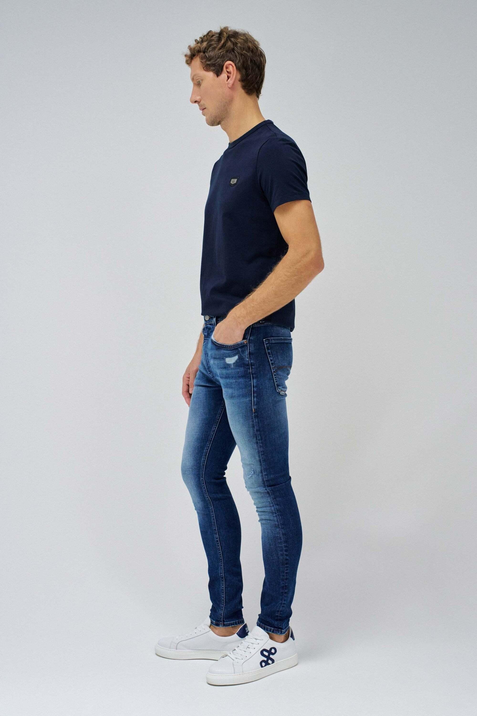 Salsa Skinny Fit Destroyed Jeans