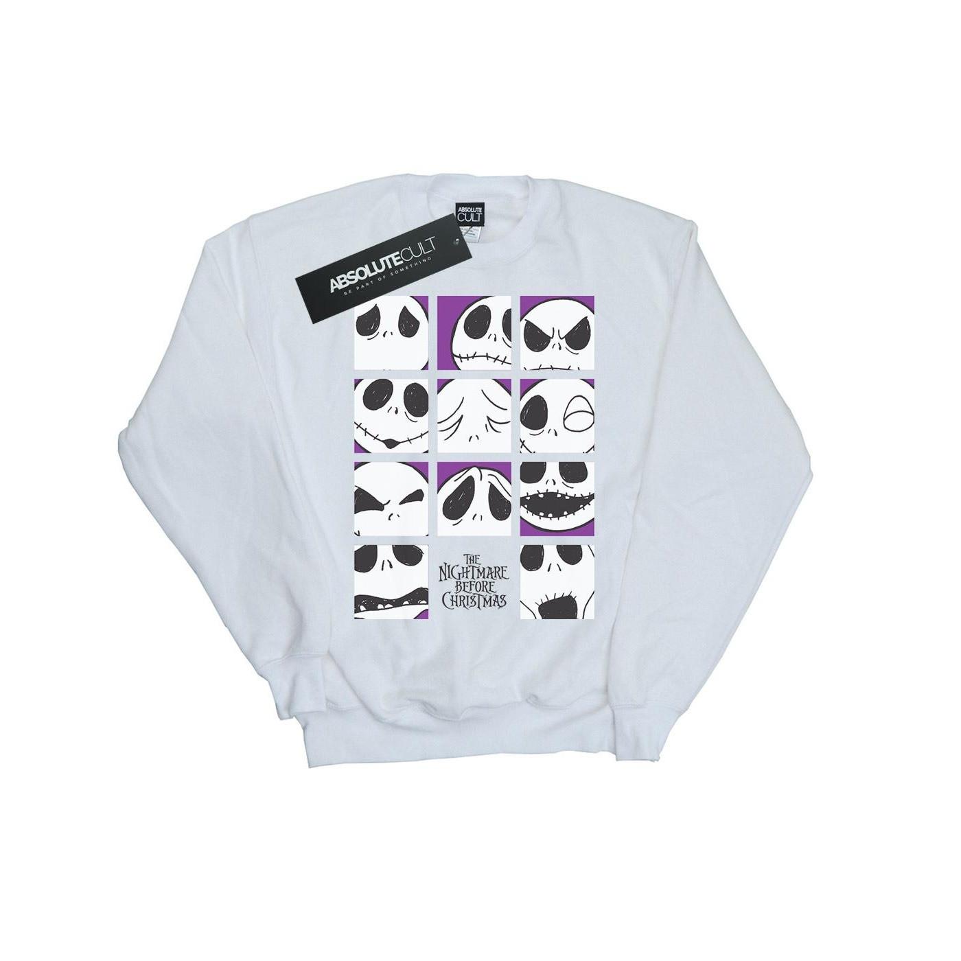 Disney Nightmare Before Christmas Many Faces Of Jack Sweatshirt