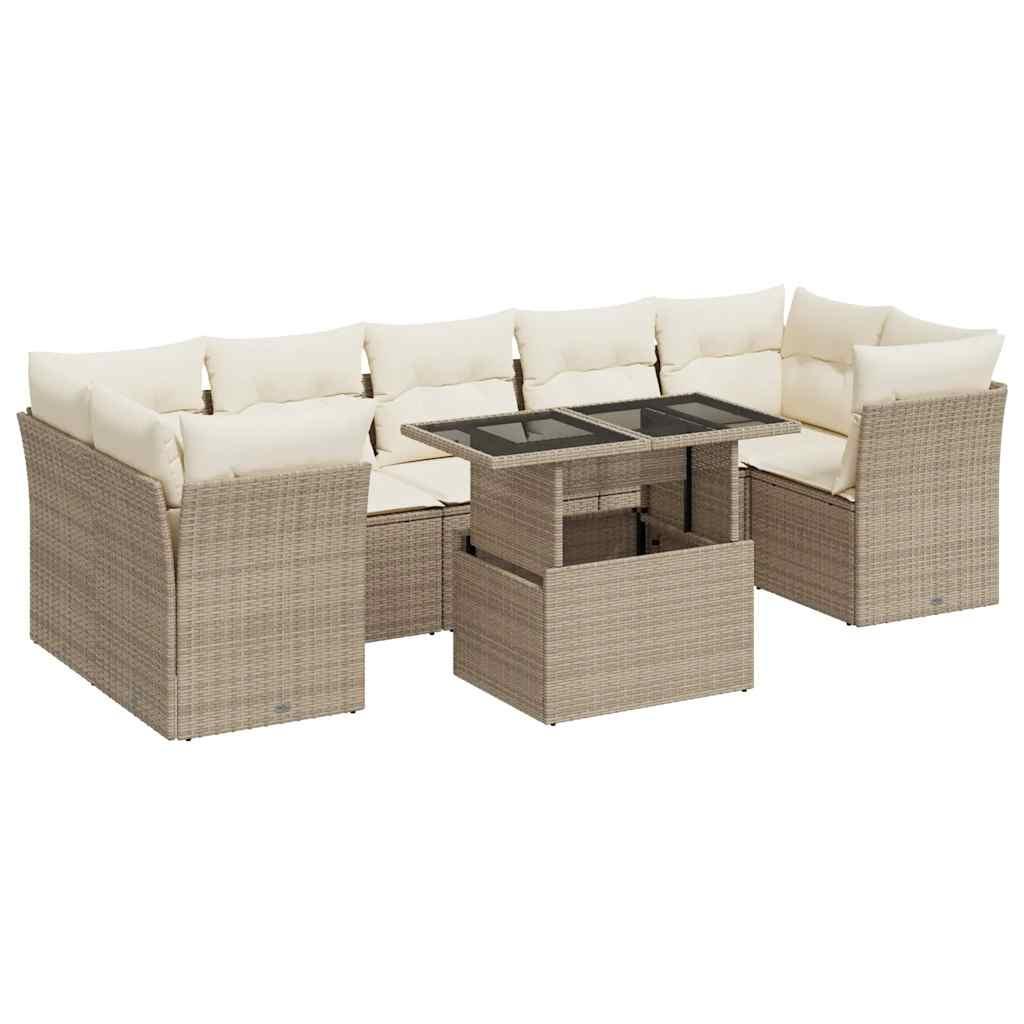 VidaXL Gartensofa set poly-rattan