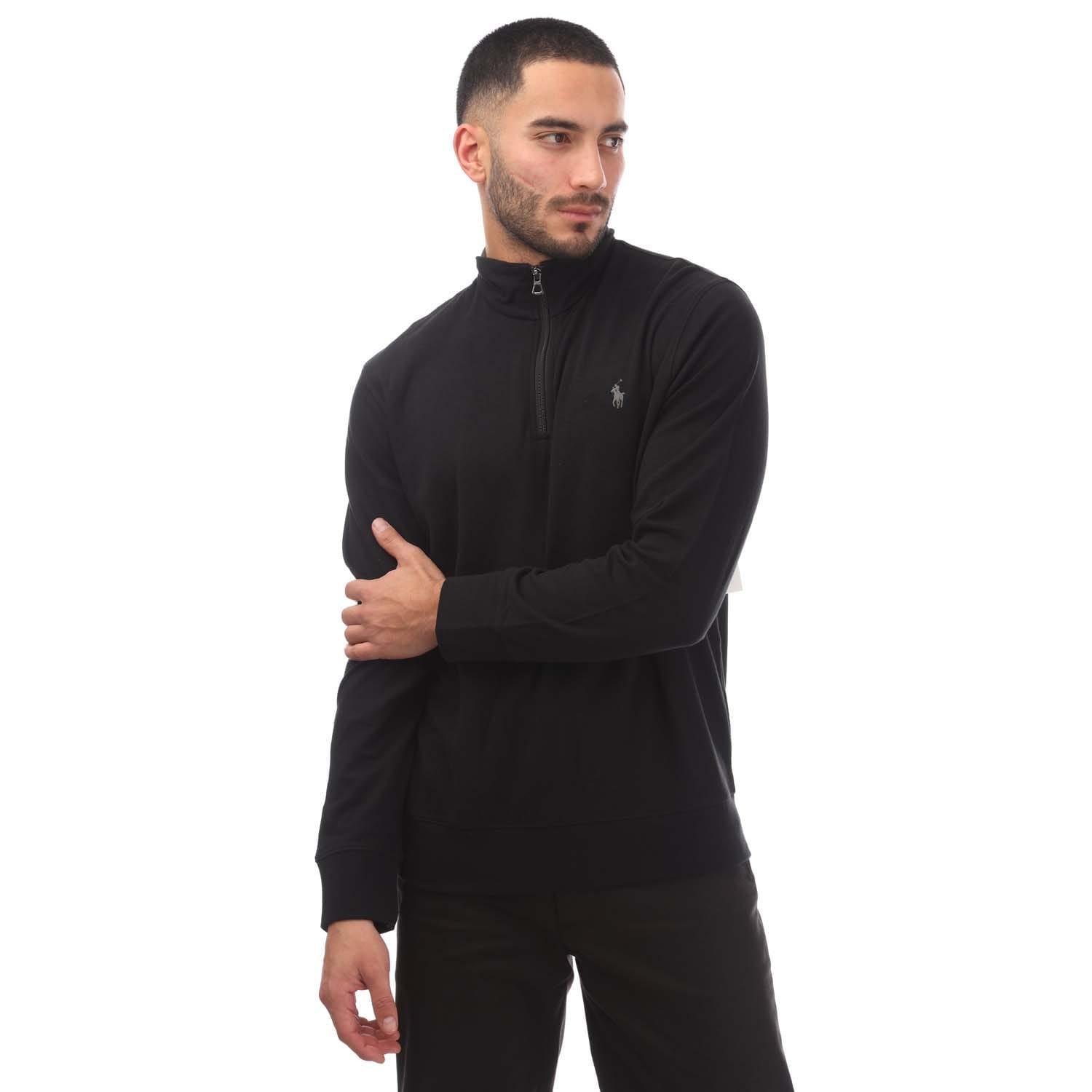 Ralph Lauren Sweatshirt mit kurzem Reißverschluss