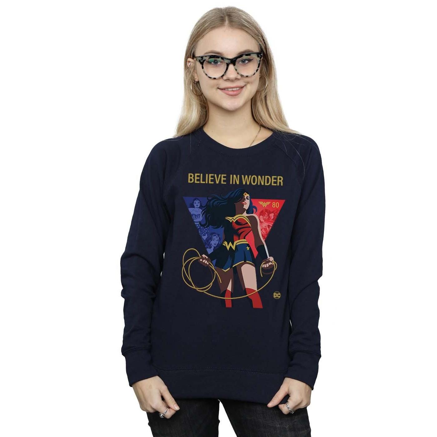 DC COMICS 80th Anniversary Believe In Wonder Sweatshirt