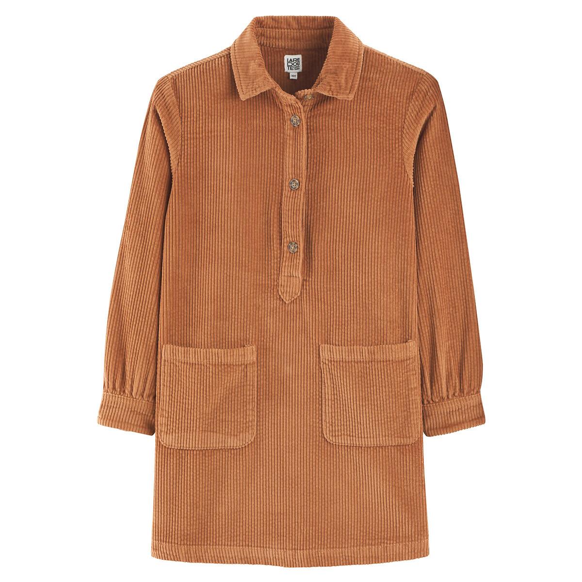 La Redoute Collections Langärmeliges Cord-Kleid