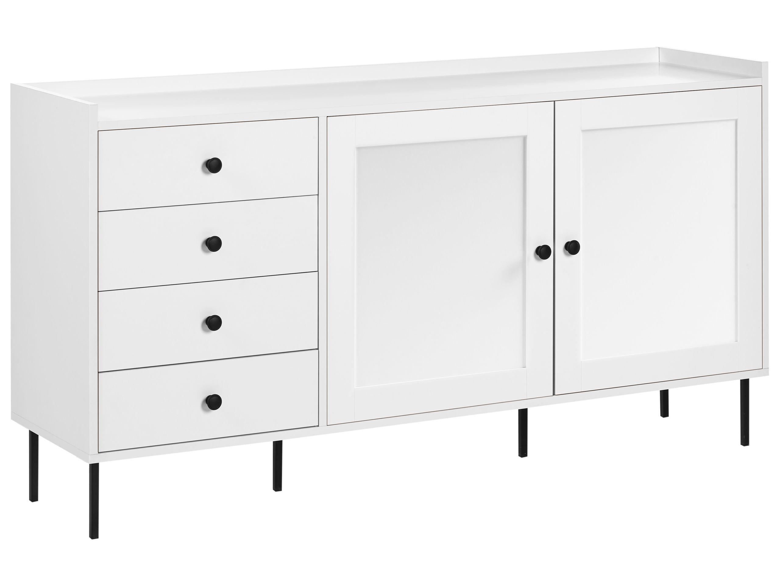 Beliani Sideboard mit 2 Türen aus Faserplatte Skandinavisch ALCOVE
