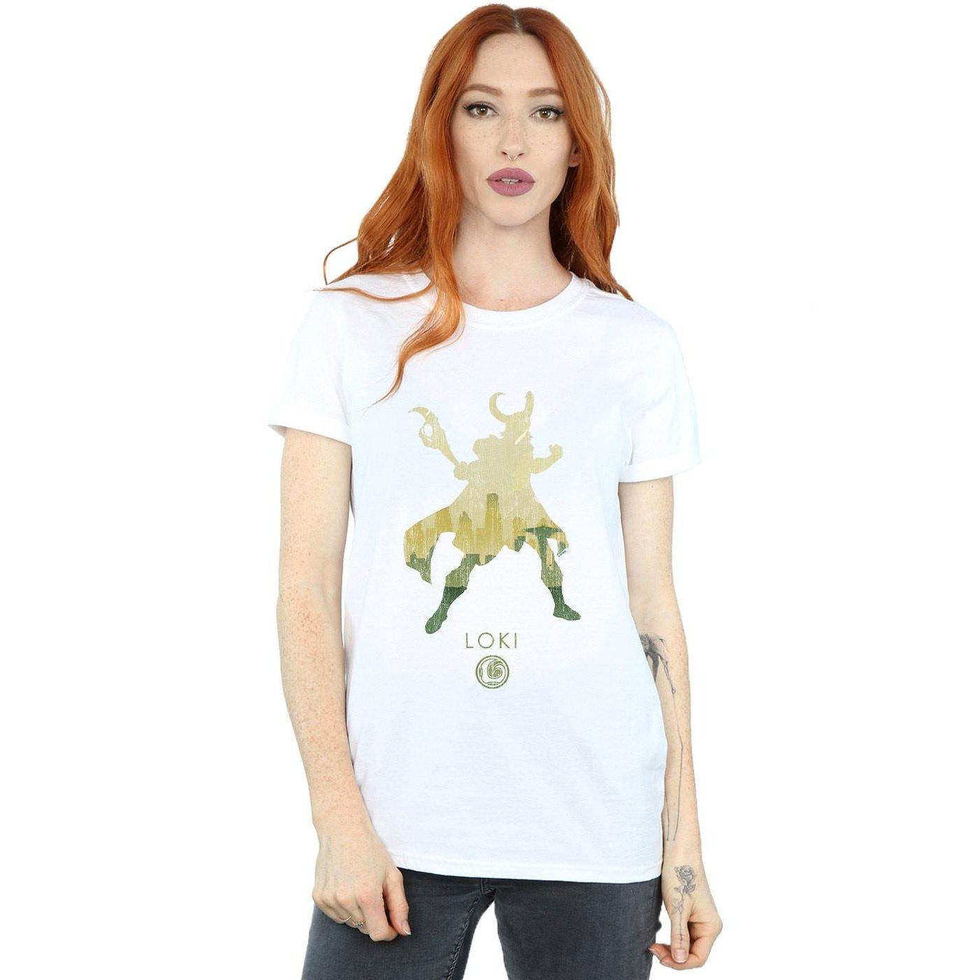 MARVEL Loki Silhouette Boyfriend Fit T-Shirt