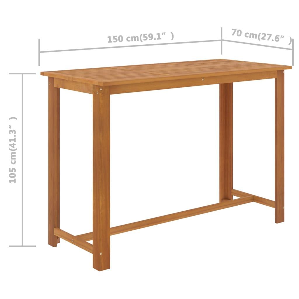 VidaXL Garten-bar set akazienholz