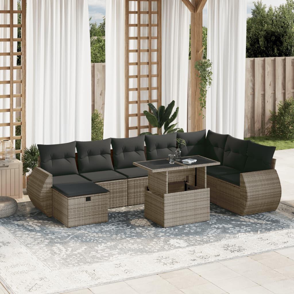 VidaXL Garten sofagarnitur poly-rattan