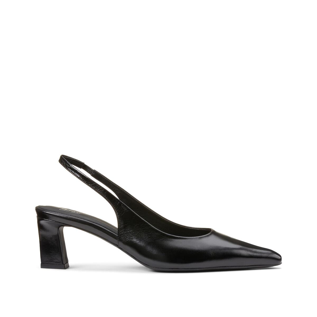 La Redoute Collections Slingback-Pumps aus Leder